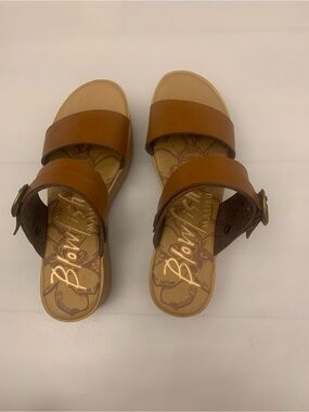 Blowfish Malibu Cognac Platform Sandals Size 8